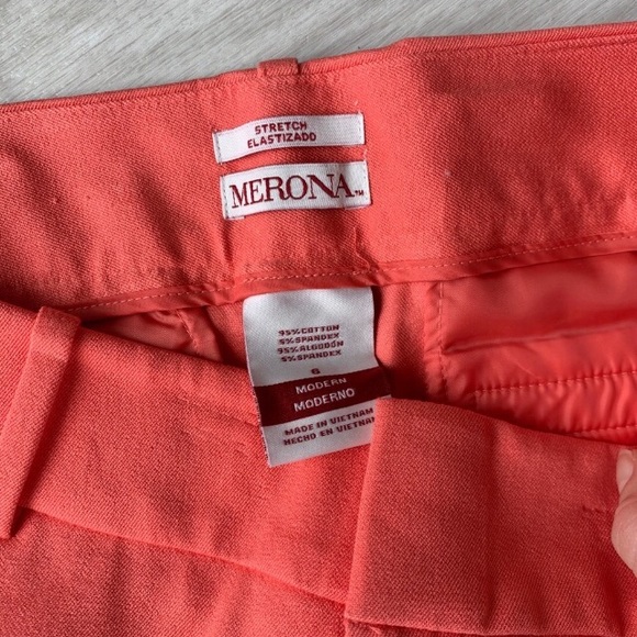Marina ripped coral slacks - Picture 2 of 4